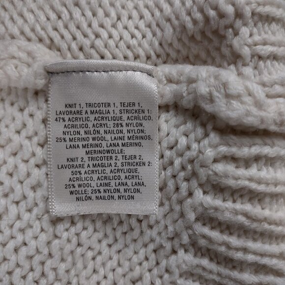 Angel of the North ivory multicolor hooded open front cardigan sweater size XXSP - Picture 7 of 7